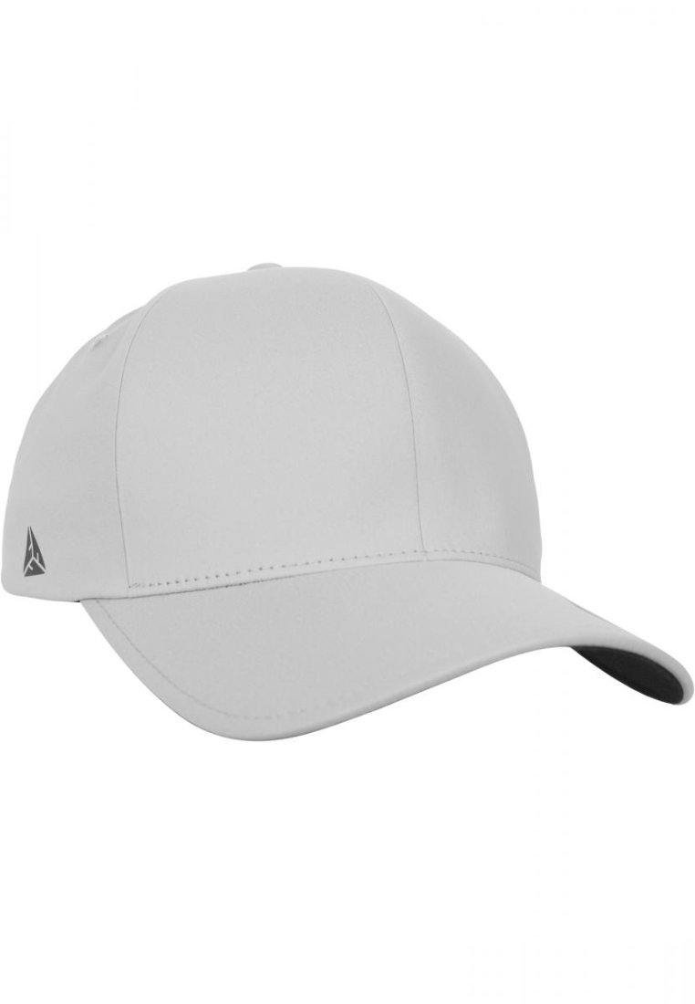 Gray baseball cap with a structured design, made of a smooth, lightweight fabric; features a curved brim and a small logo on the side.