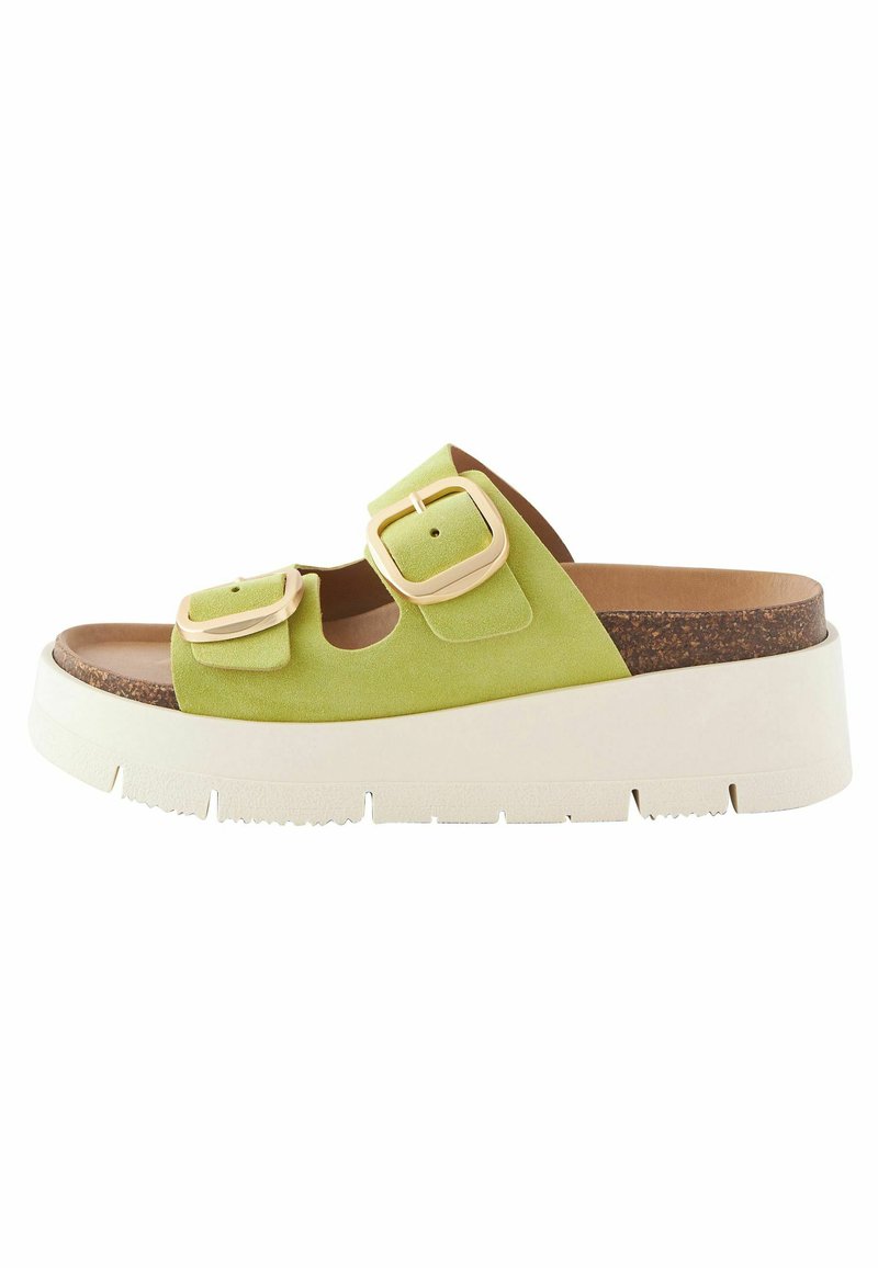Next FOREVER COMFORTÂ DOUBLE BUCKLE  - Iešļūcenes ar papēdi - lime green