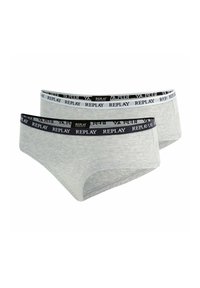 Replay 4ER PACK-SLIP LOGOBUND CULOTTE  STYLE  WATERFALL - Trosor - grau