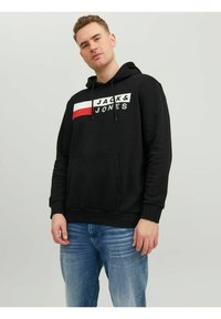 Jack & Jones - JJECORP  - Hoodie - black Thumbnail Image 1