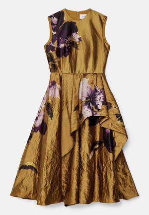 Erdem SLEEVELESS ASYMMETRICAL TIERED DRESS - Cocktailkleid/festliches Kleid - gold