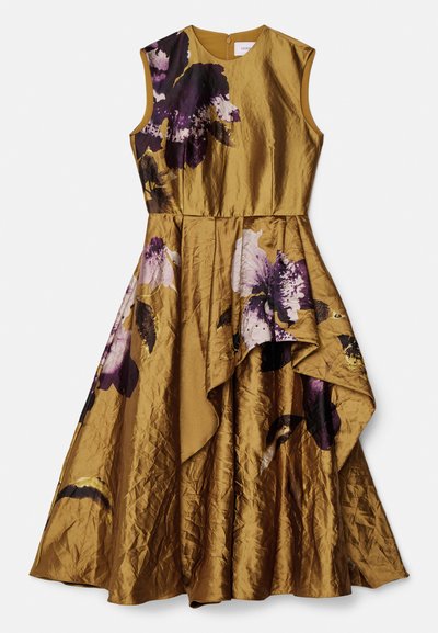 Erdem SLEEVELESS ASYMMETRICAL TIERED DRESS - Cocktail φόρεμα / Φόρεμα για πάρτι - gold