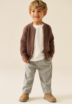 Next, LOOSE FIT - COSY SMART TROUSERS - Trousers - blue neutral check