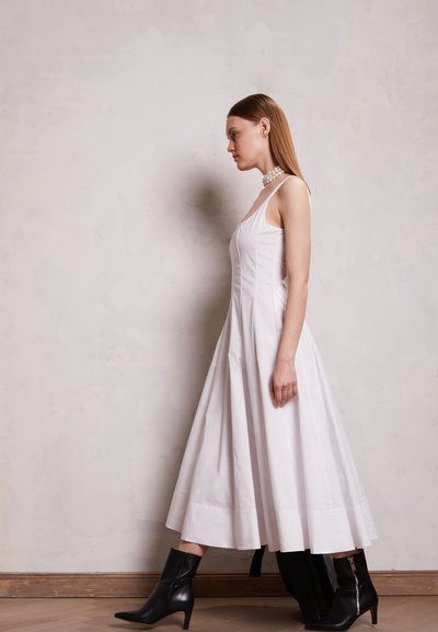 STAUD WELLS DRESS - Vestito casual - white