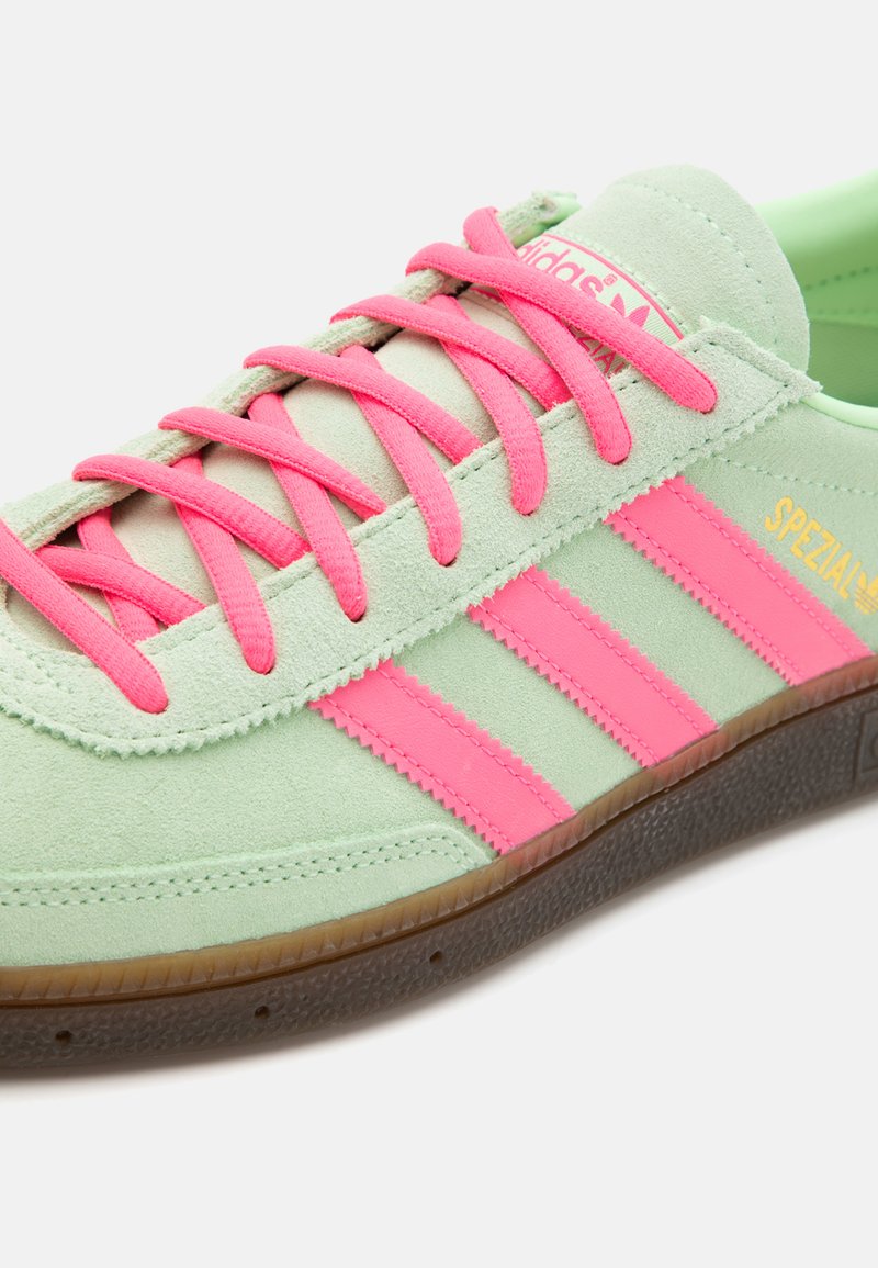 adidas gazelle silver green womens HANDBALL SPEZIAL W CLPINK/GREEN/GOLDMT – Active Athlete 88 main image 1