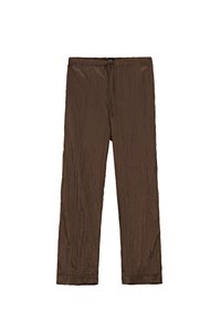 Massimo Dutti PINSTRIPE - Pantaloni - mottled dark brown