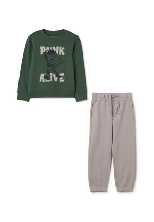 SET - Trainingspak - grey/green