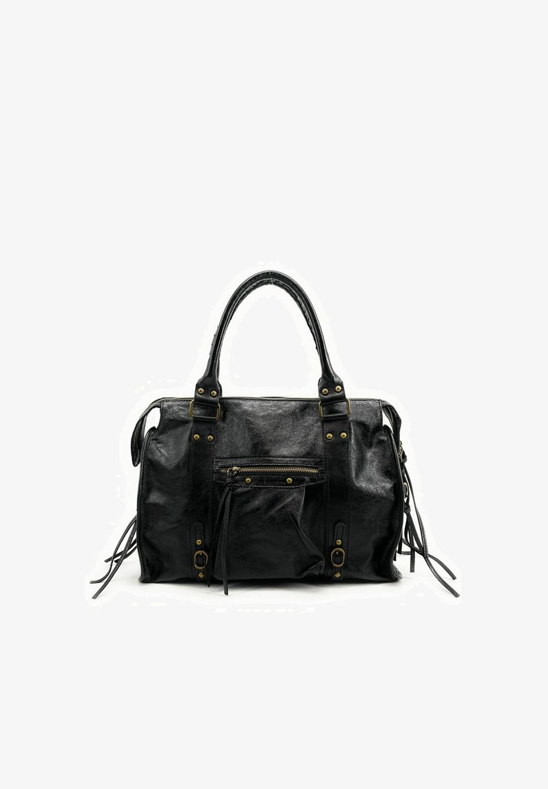 OH MY BAG EN ITALIEN EFFET BROSSÉ SANDSTORM - Cabas - noir glossy