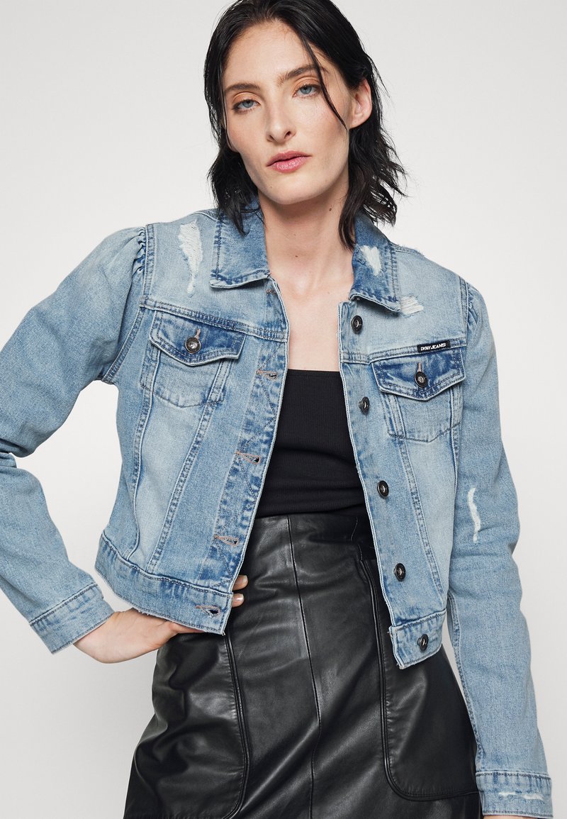 Damen Leichte Jacken | DKNY Jeansjacke vintage wash/light-blue denim - BT59728 Damen Leichte Jacken | DKNY Jeansjacke vintage wash/light-blue denim - BT59728