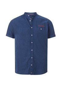 Jan Vanderstorm NALLE - Hemd - dunkelblau gestreift