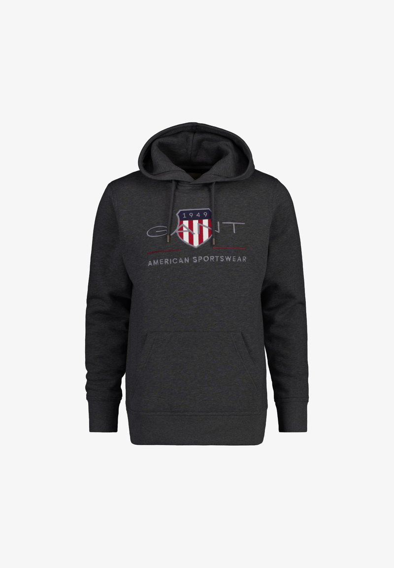GANT ARCHIVE SHIELD - Kapuzenpullover - anthrazit
