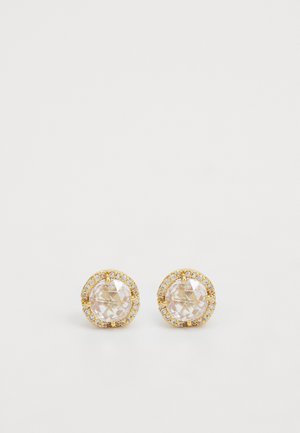 PAVE ROUND LARGE STUDS - Naušnice - clear/gold-coloured