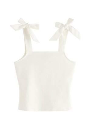 Lindex, LINDEX TANK TOP WITH BOWS LINDEX - Camicetta - off white