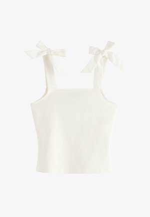 Lindex, LINDEX TANK TOP WITH BOWS LINDEX - Camicetta - off white