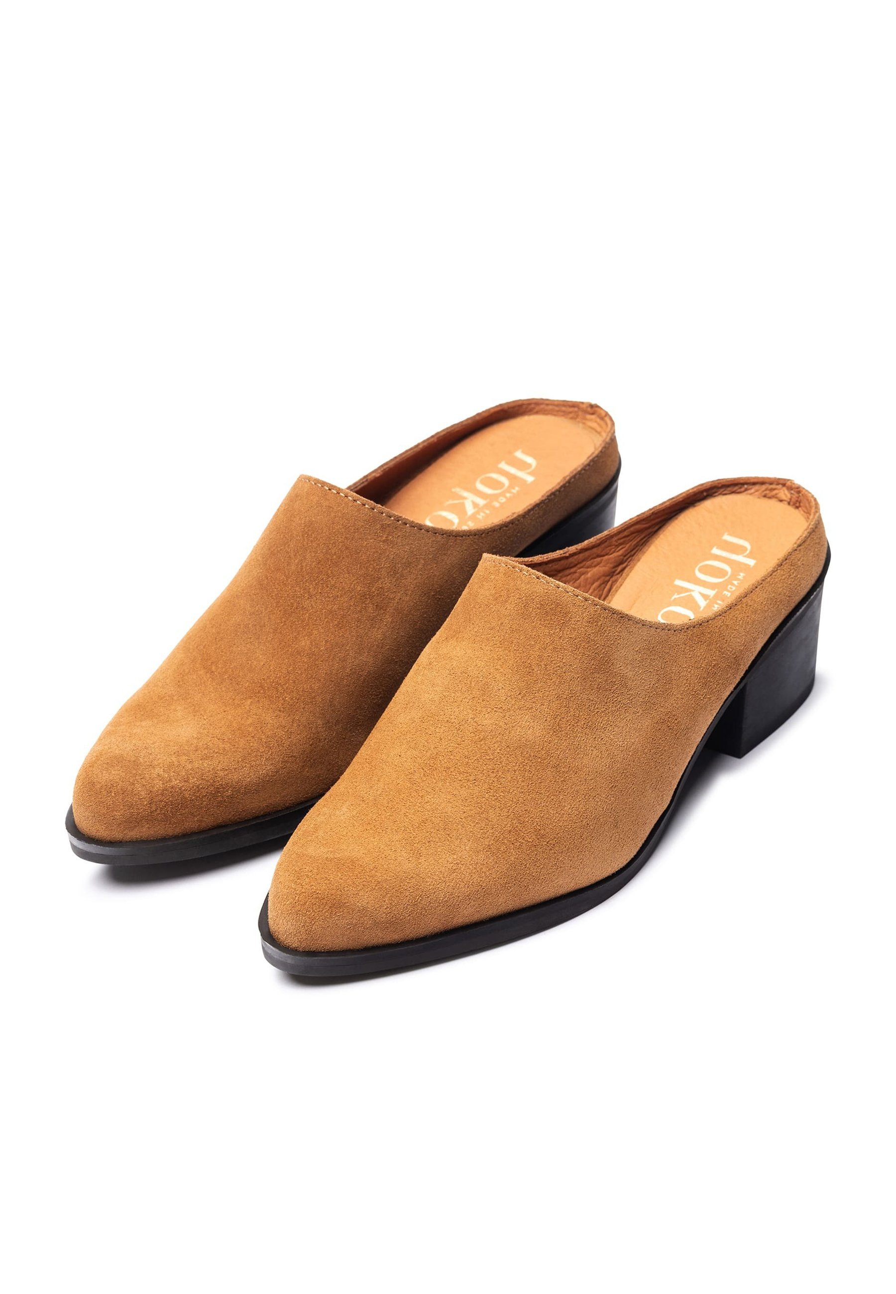 lai_tyancatmos × POINTLESS JOURNEY × Yokono LAILA - Mules de tacón - marrón - Zalando.es