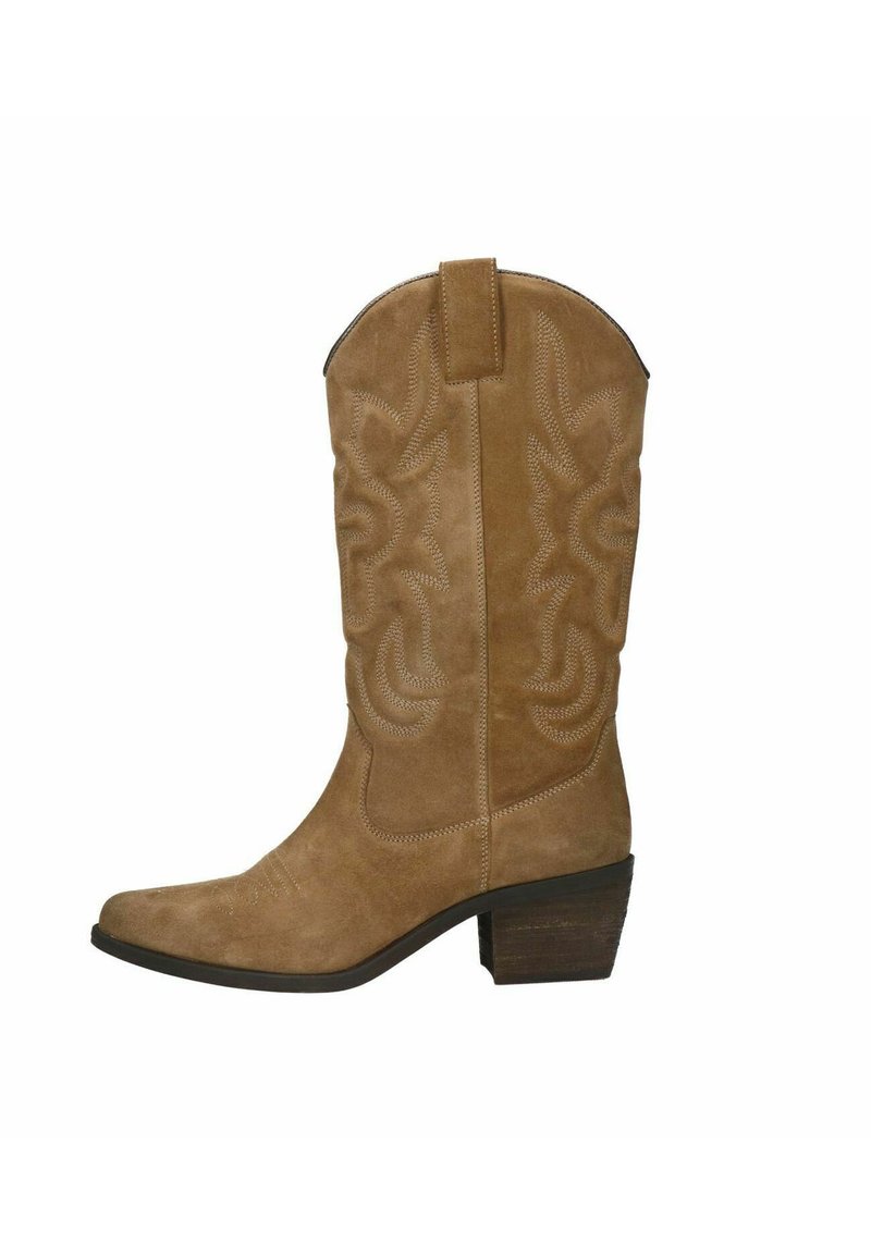 Manfield Cowboy-/Bikerlaarzen - beige