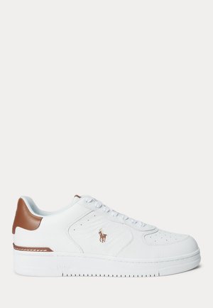 Polo Ralph Lauren MASTERS COURT LEATHER SNEAKER UNISEX - Sportcipő - white/tan
