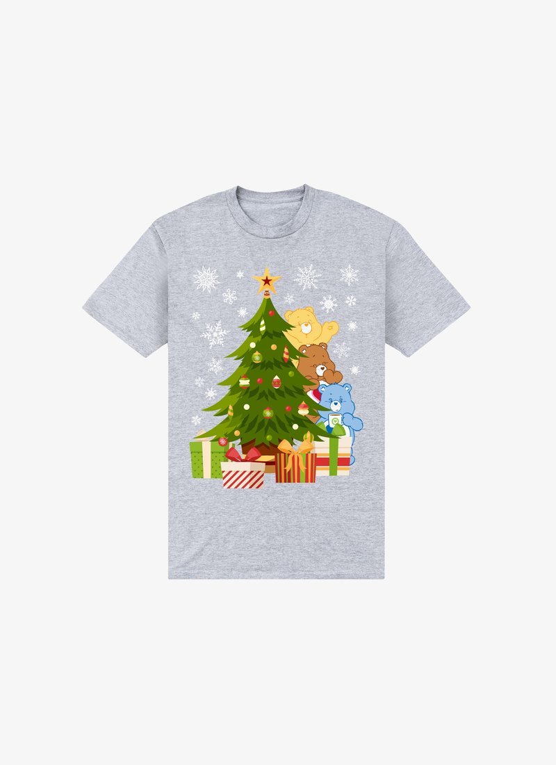 Henry Tiger CARE BEARS CHRISTMAS BEHIND THE CHRISTMAS TREE - Camiseta estampada - heather grey