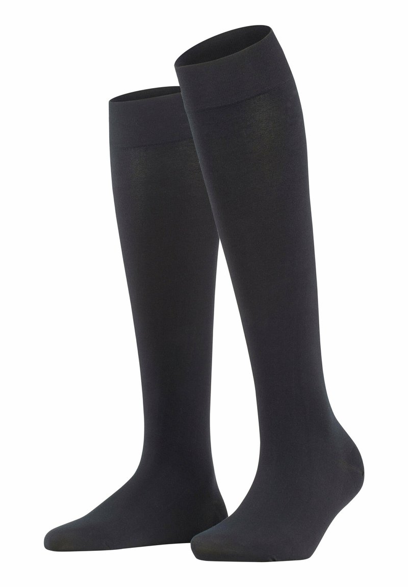 FALKE FINE SOFTNESS - Kniekousen - black