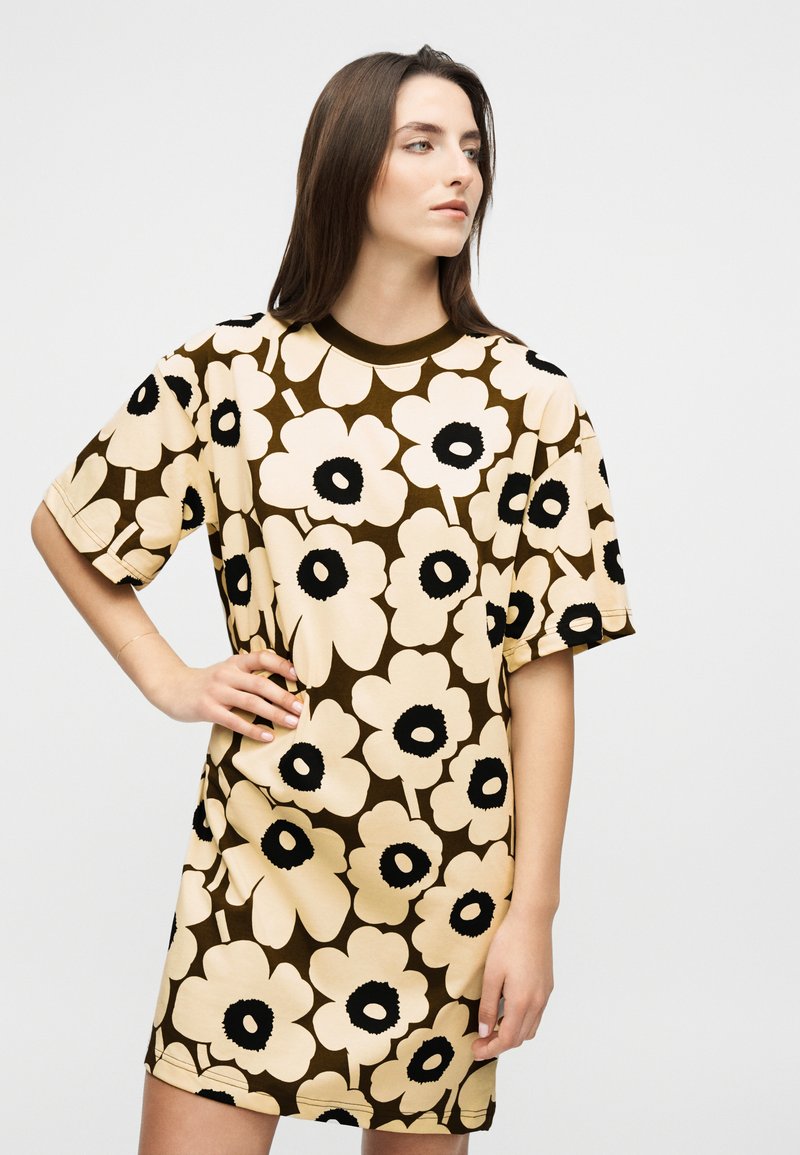 knee length red evening dress Marimekko PALIKKA UNIKKO TUNIC - Jersey Bambina
