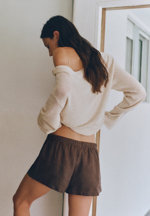 PULL&BEAR, Shorts - taupe