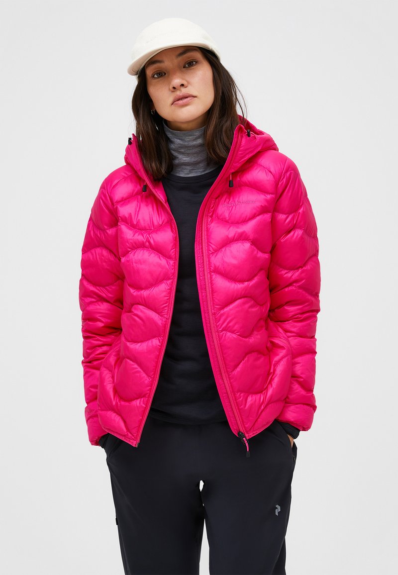 Peak Performance HELIUM HOOD - Pūkinė striukė - hellpink