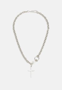 ONSCLARK CROSS NECKLACE UNISEX - Nyaklánc - silver-coloured