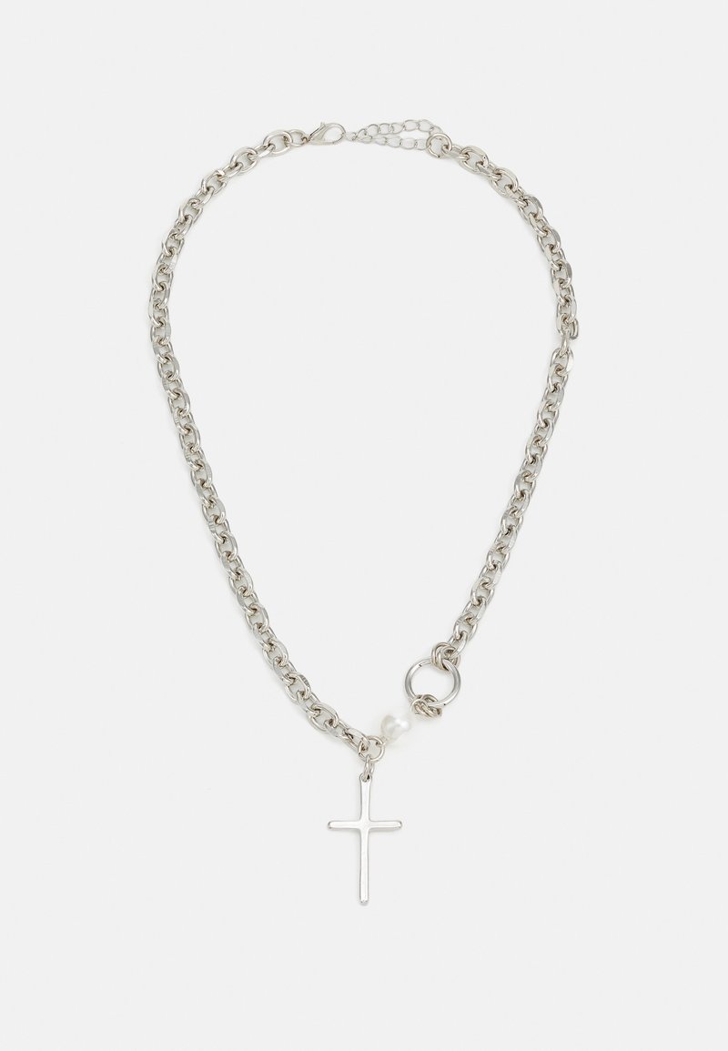Only & Sons ONSCLARK CROSS NECKLACE UNISEX - Nyaklánc - silver-coloured