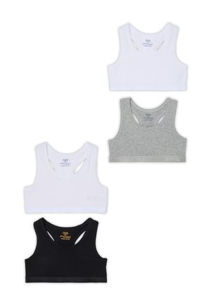 OVS, PACK OF FOUR SPORTS BRAS - Bustier - black white grey