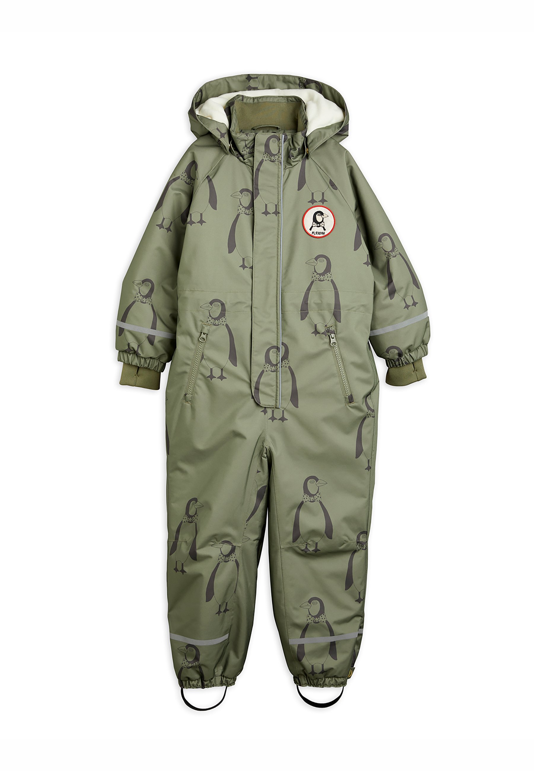 Mini Rodini KEBNEKAISE PENGUIN OVERALL - Snowsuit - green - Zalando