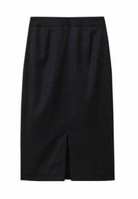 REGULAR FIT - HALLIE TEXTURED MIDI - Fustă tip creion - navy