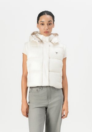 ERNESTINE CROP PADDED VEST - Strukirani kaput - muted stone