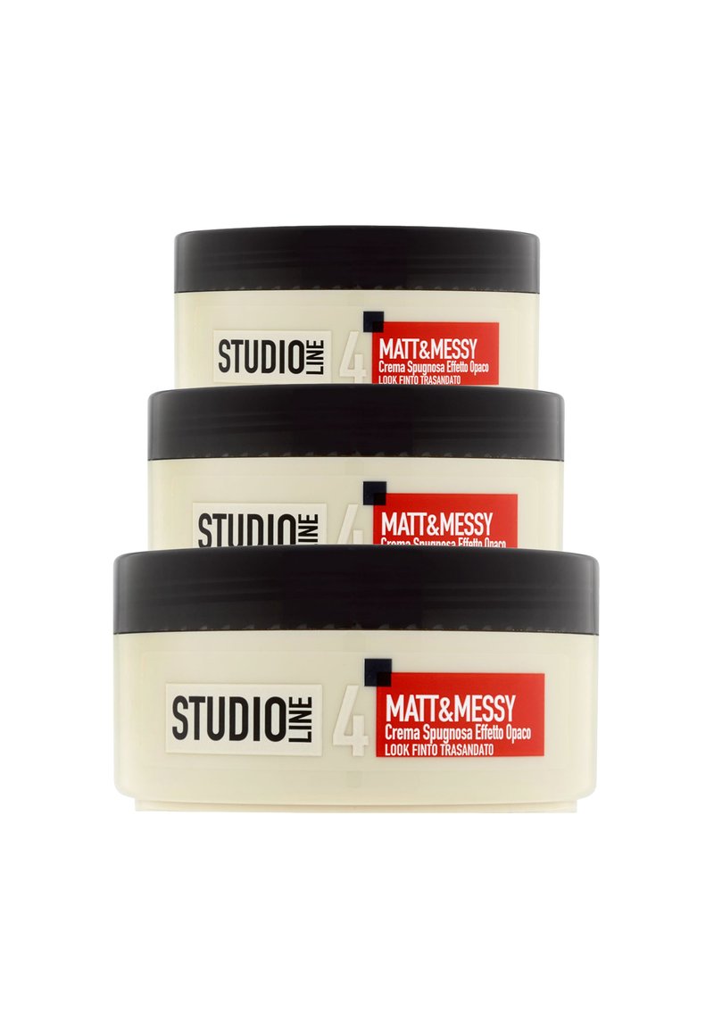 L'Oréal Paris - CERA PER CAPELLI STUDIO LINE MATTE&MESSY, CREMA SPUGNOSA, 150ML - 3 PACK - Trattamenti capelli, Ingrandire
