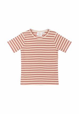 T-shirt med print - old rose striped