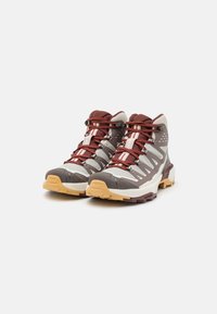 Salomon X ULTRA 360 EDGE MID GTX - Hikingskor - silver cloud/iron/rum raisin