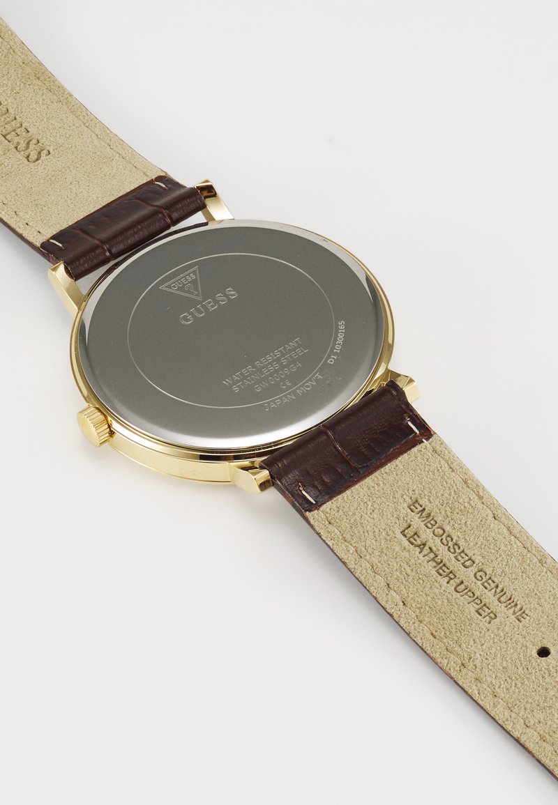 Montre Homme Superdry En Cuir Marron - Boîtier Acier 55 Mm - Étanche 50m - Quartz
