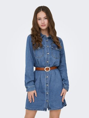 ONLY KURZES - Džinsa auduma kleita - medium blue denim