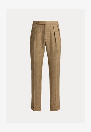 Polo Ralph Lauren, GLEN PLAID SUMMER TWEED SUIT TROUSER - Pantalones - brown/tan