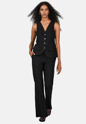 PETITE FIT - SMART FRONT FLARED  - Nadrágok - black