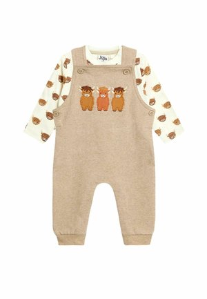 JoJo Maman Bébé REGULAR FIT - 2-PIECE SET - Kombinezonas su petnešomis - natural