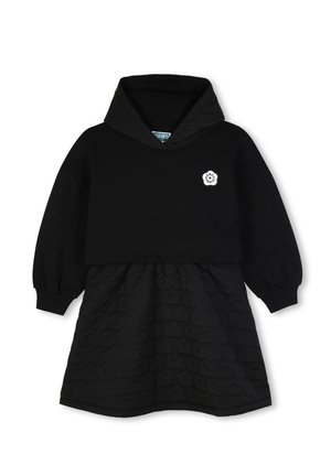 KENZO kids, ROBE À CAPUCHE - Robe de jour - black