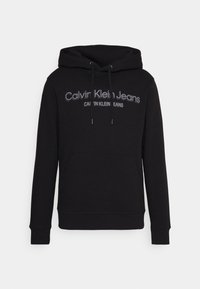 MONOCHROME INSTITUTIONAL HOODIE - Camisola - black