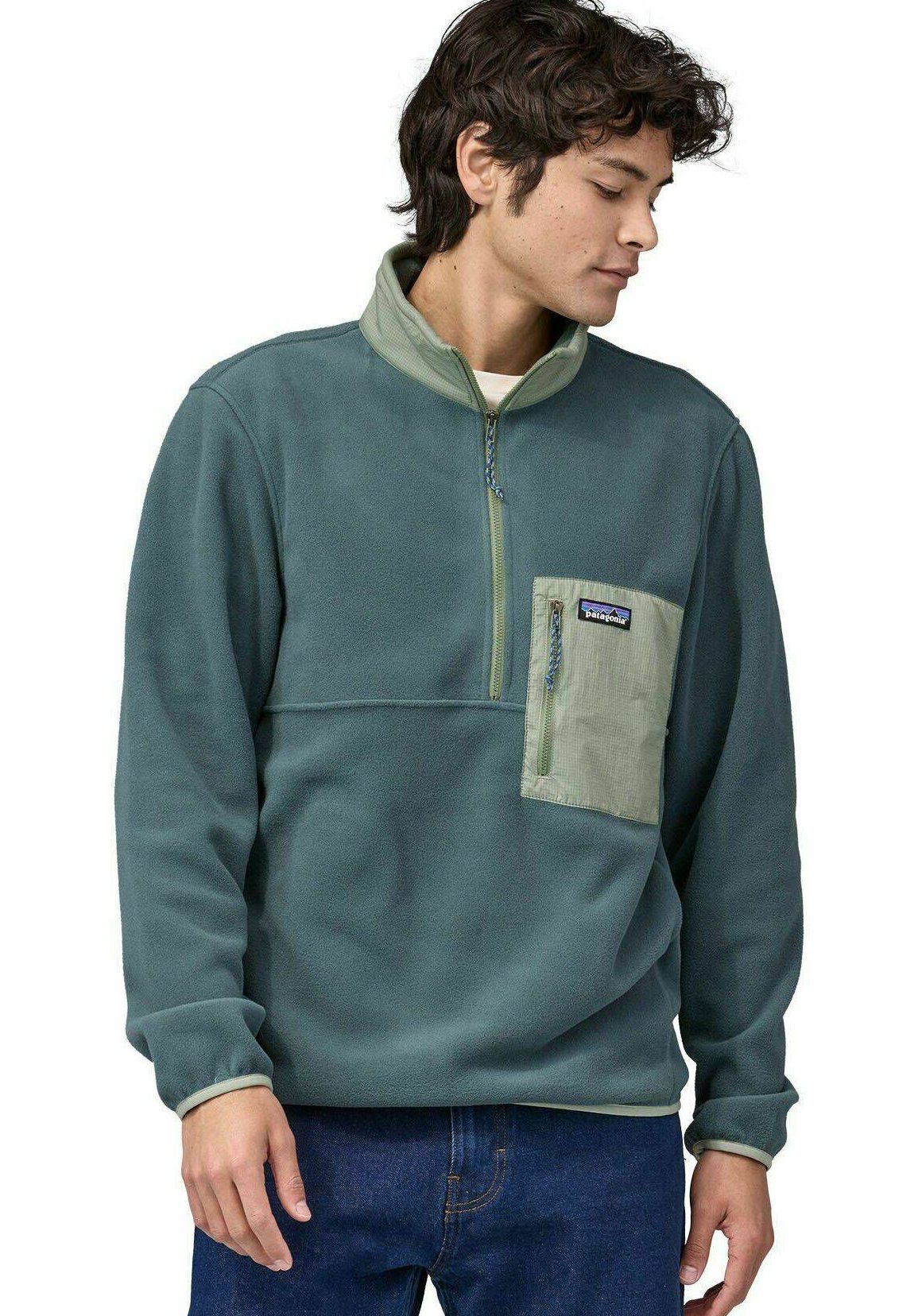 Patagonia MICRODINI Fleece jumper dunkelgrün (401)/mottled