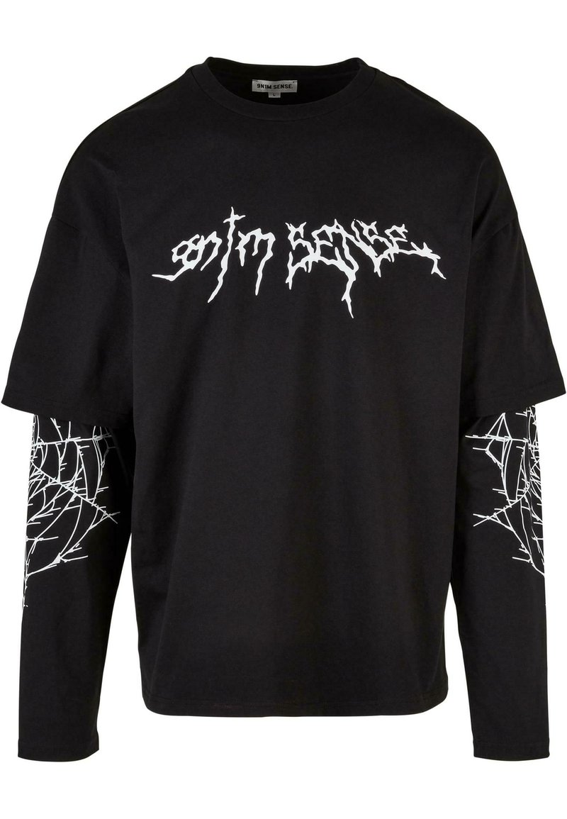 Maglietta Donna Nera Gothicana By EMP Con Stampa Mandala, Girocollo In Misto Viscosa, Taglia M