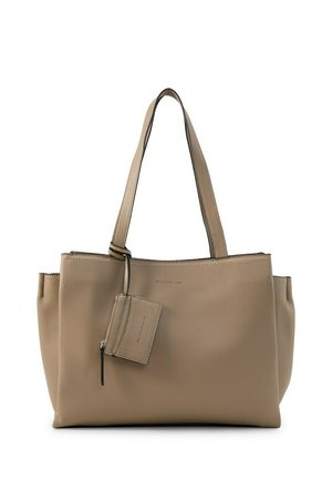 TOM TAILOR, TOM TAILOR BAGS TTMAYAN L SHOPPER MIT ANHÄNGERTASCHE - Shopper - taupe   taupe