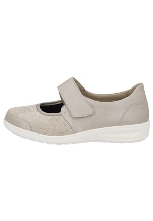 KATE - Ankle strap ballet pumps - beige
