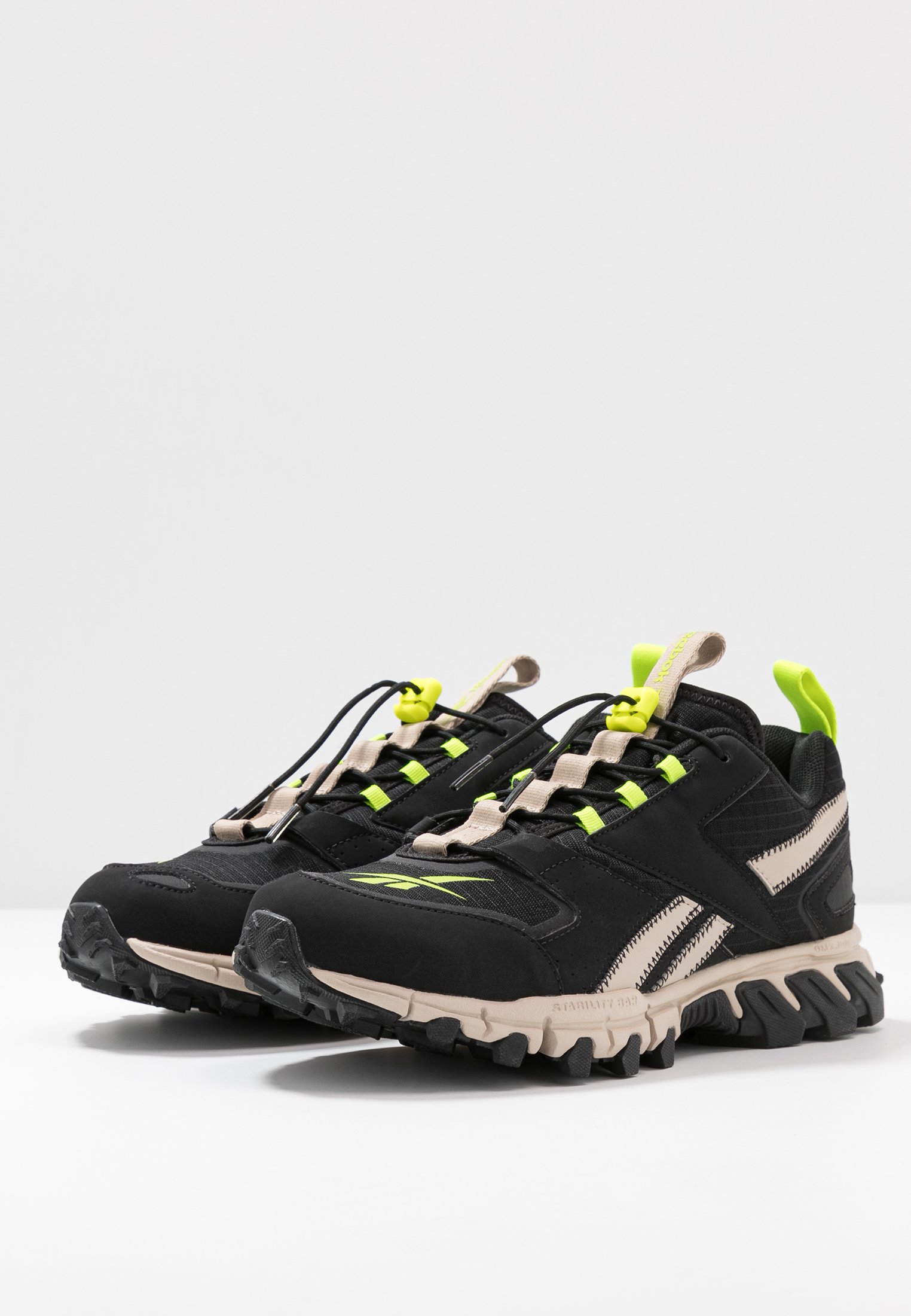 Reebok Classic DMXPERT Joggesko blackmodern beigeneon Reebok Classic DMXPERT Joggesko neon limeblack Zalando.no