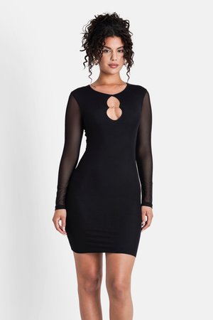 JEWEL - Shift dress - black