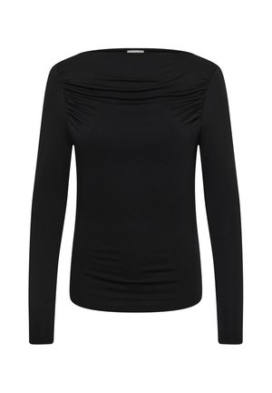 Saint Tropez, VIGGASZ BOATNECK BLOUSE - Langærmet T-shirt - black