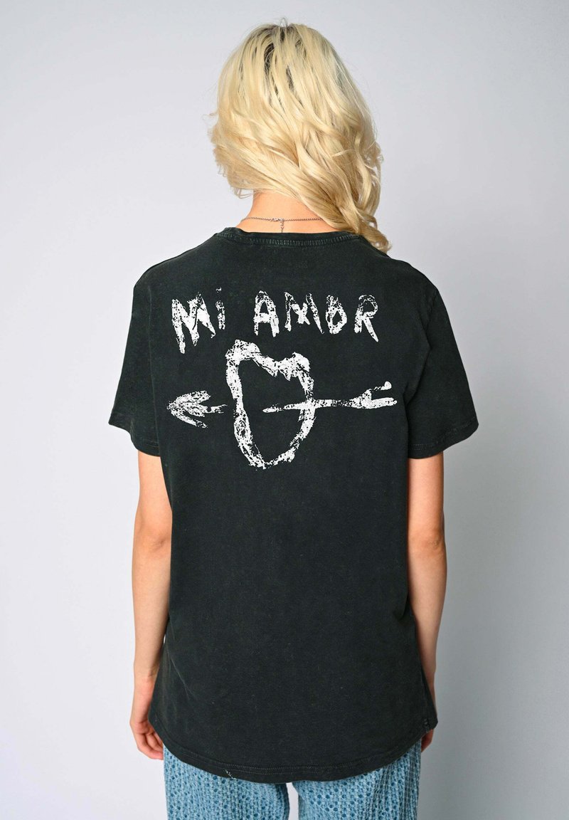 Mira Paris MI AMOR  BACK VINTAGE - T-shirt print - denim black